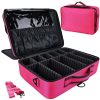 Professional Makeup Bag Organizer For Makeup Artist With Adjustable Dividers 01 Professional Makeup Bag Organizer For Makeup Artist With Adjustable Dividers