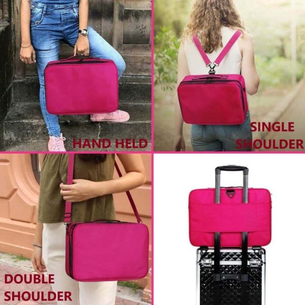 Professional Makeup Bag Organizer For Makeup Artist With Adjustable Dividers 09 Professional Makeup Bag Organizer For Makeup Artist With Adjustable Dividers