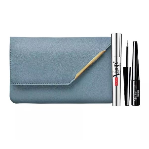 Pupa Vamp Waterproof Mascara + Made To Last Liner Eyeliner + Handy Bag