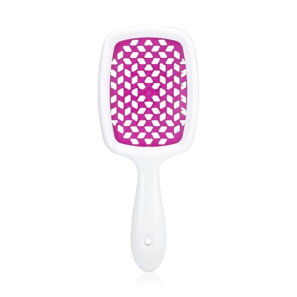 Superbrush Hollow Comb - White & Purple