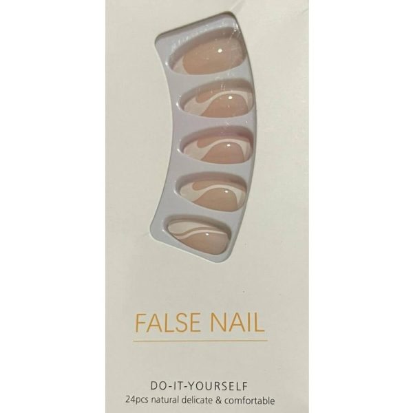 24 Pcs False Nail Natural Delicate & Comfortable