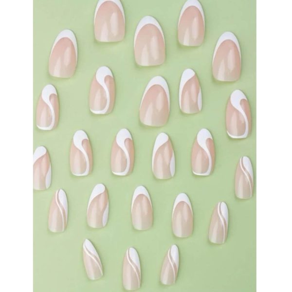 24 Pcs False Nail Natural Delicate & Comfortable