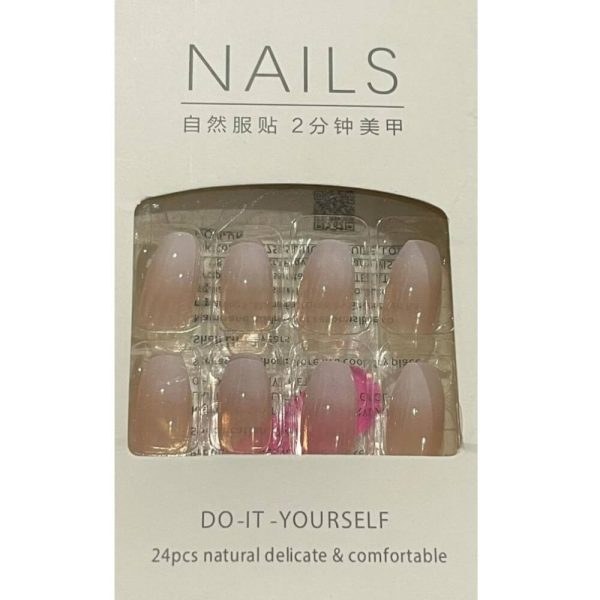 24 Pcs Nails Natural Delicate & Comfortable 01 24 Pcs Nails Natural Delicate & Comfortable
