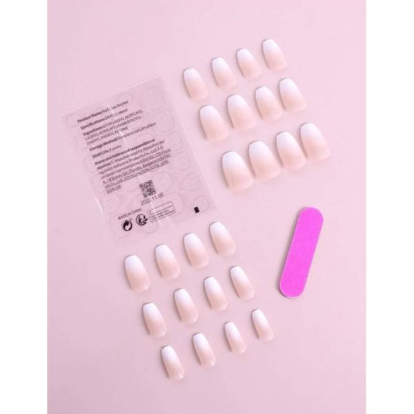 24 Pcs Nails Natural Delicate & Comfortable