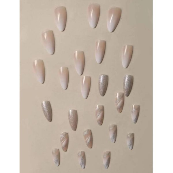 24pcs Beautiful Natural Nails Do It Yourself