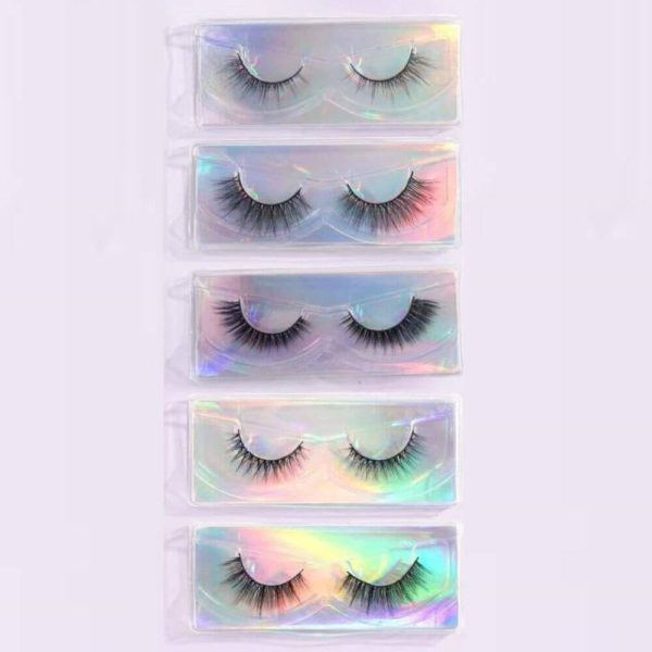 5 Pairs Volumized False Eyelashes & 5 Pcs Disposable Brush With Storage Bag