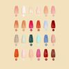 240 Pcs Sets Glossy Press-On Nails Short Oval False Nails Colorful Full Box