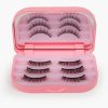 False Eyelash Case With Mirror - Pink 02 False Eyelash Case With Mirror - Pink