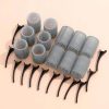 Large Hair Rollers Self Grip Salon Hairdressing Curlers 12 Pack - Gray 01 Large Hair Rollers Self Grip Salon Hairdressing Curlers 12 Pack - Gray