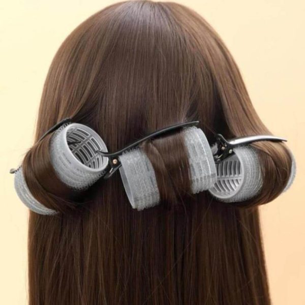 Large Hair Rollers Self Grip Salon Hairdressing Curlers 12 Pack - Gray 03 Large Hair Rollers Self Grip Salon Hairdressing Curlers 12 Pack - Gray