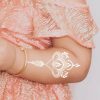White Waterproof Realistic Long Lasting Temporary Tattoo