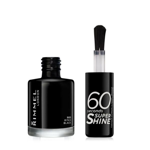 60 Seconds Super Shine Nail Polish - N.900 - Rita's Black 03 60 Seconds Super Shine Nail Polish - N.900 - Rita's Black