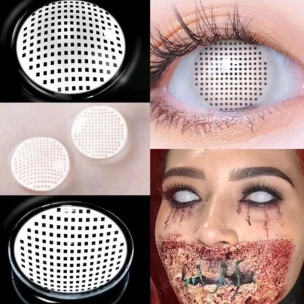 Kuwaitia Lenses Horror White Mesh
