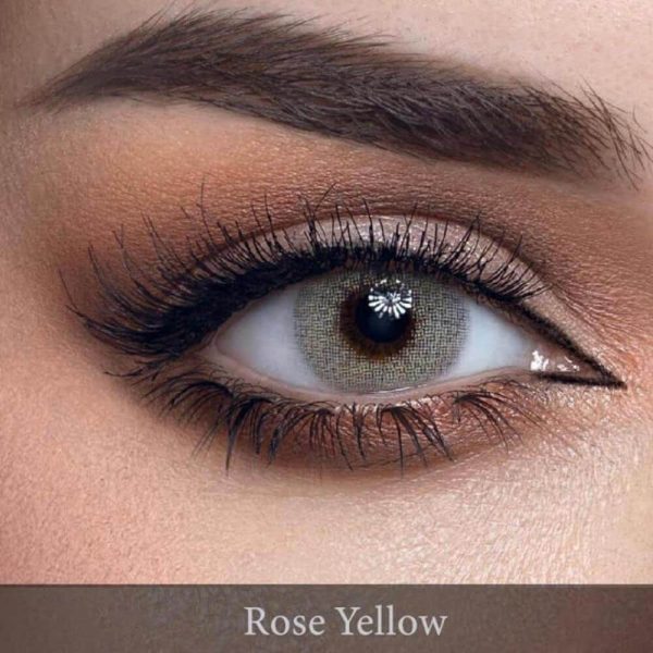 Loroyal Yearly Contact Lenses Rose Yellow